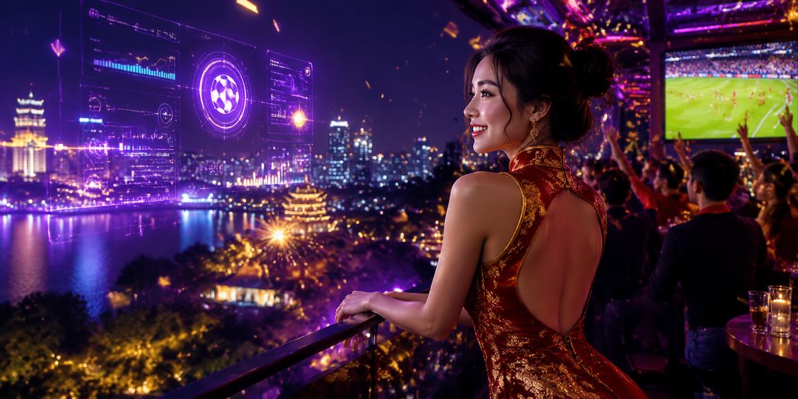 Màn hình trò chơi trực tuyến phát sáng neon tại Hà Nội ban đêm